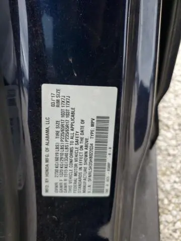 2017 HONDA ODYSSEY SE  