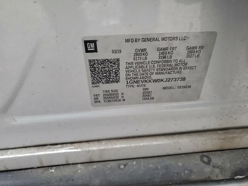 2019 CHEVROLET TRAVERSE PREMIER  