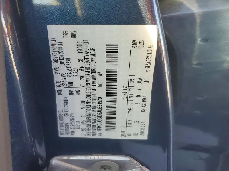 2018 FORD ESCAPE SE  