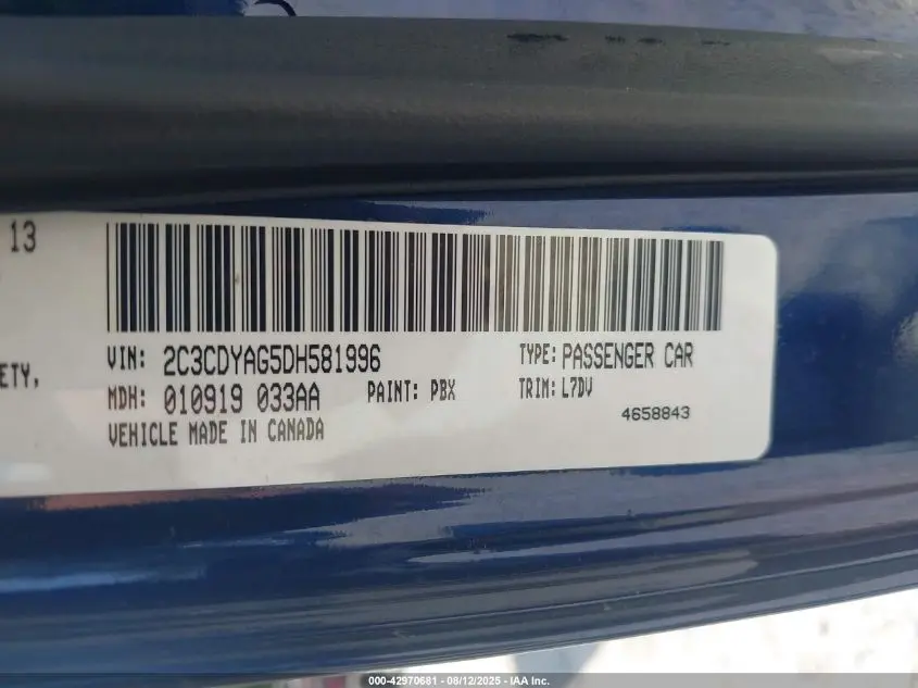 2013 DODGE CHALLENGER SXT