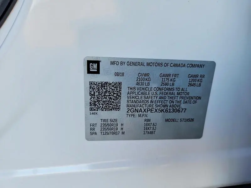 2019 CHEVROLET EQUINOX PREMIER  