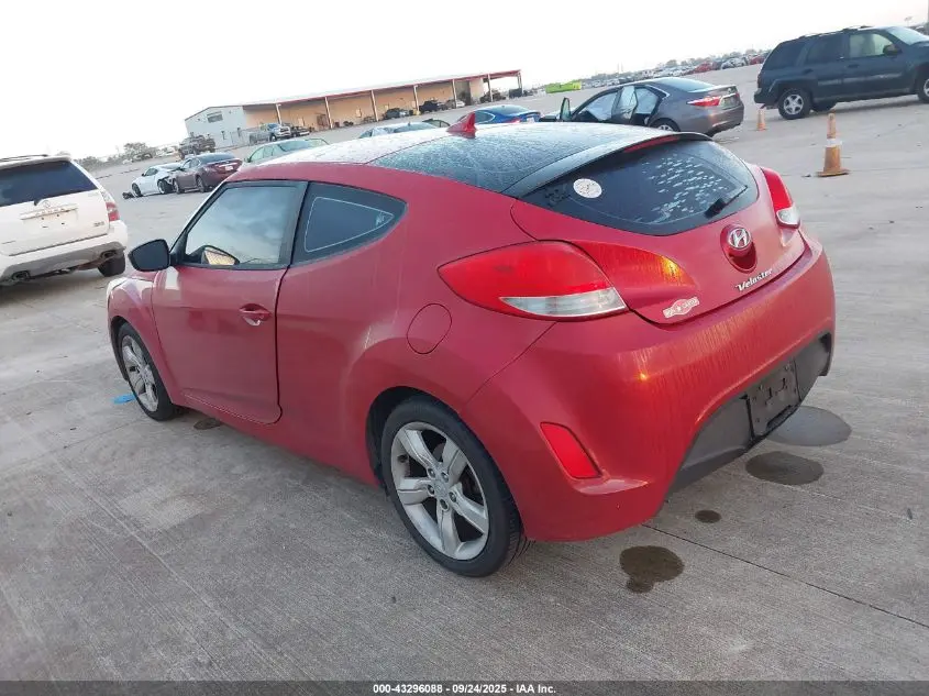 2013 HYUNDAI VELOSTER BASE W/BLACK