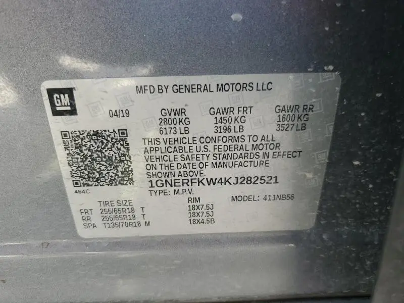 2019 CHEVROLET TRAVERSE LS  