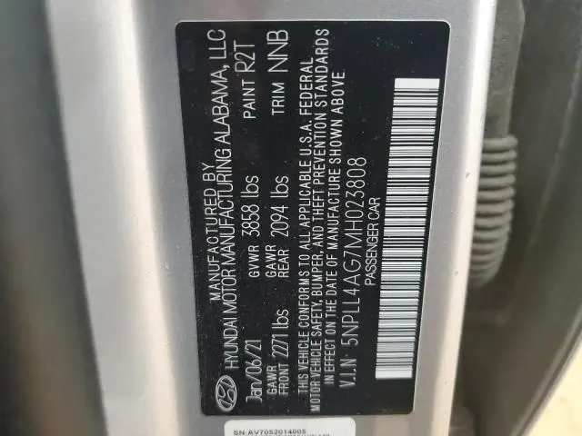 2021 HYUNDAI ELANTRA SE