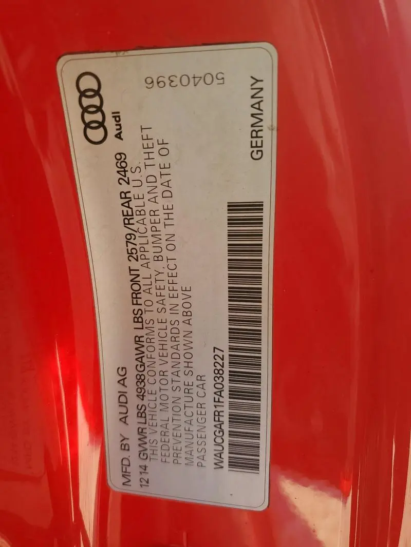 2015 AUDI S5 PREMIUM PLUS  