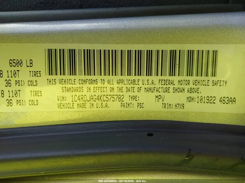 2019 DODGE DURANGO SXT AWD