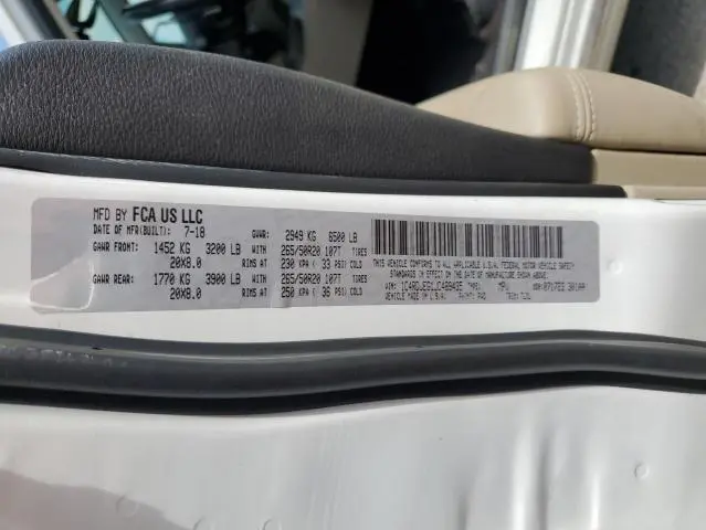 2018 DODGE DURANGO CITADEL  