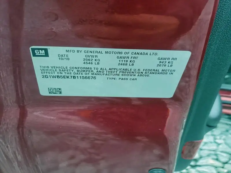 2011 CHEVROLET IMPALA LT  