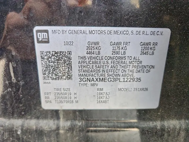 2023 CHEVROLET EQUINOX RS  