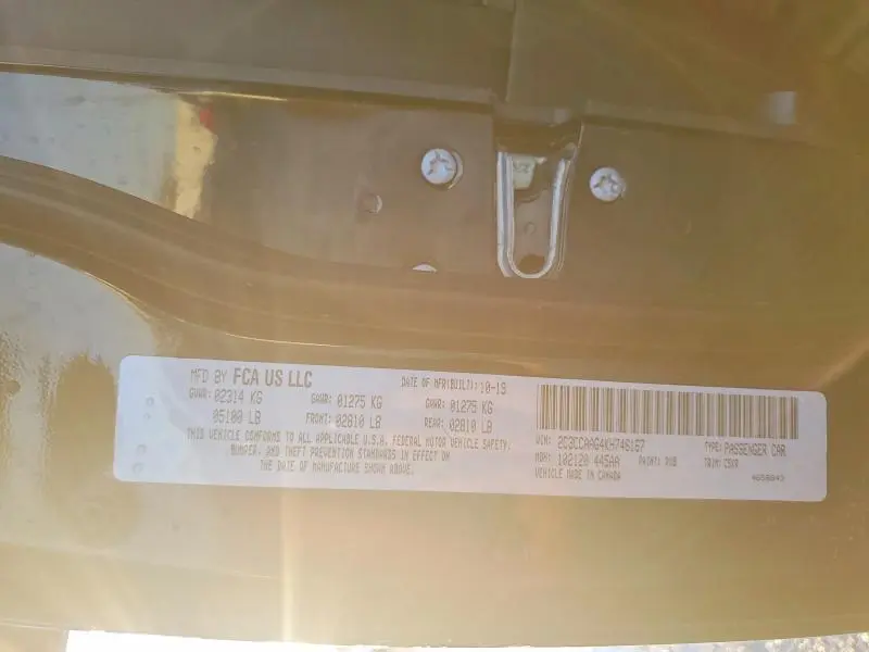 2019 CHRYSLER 300 TOURING  