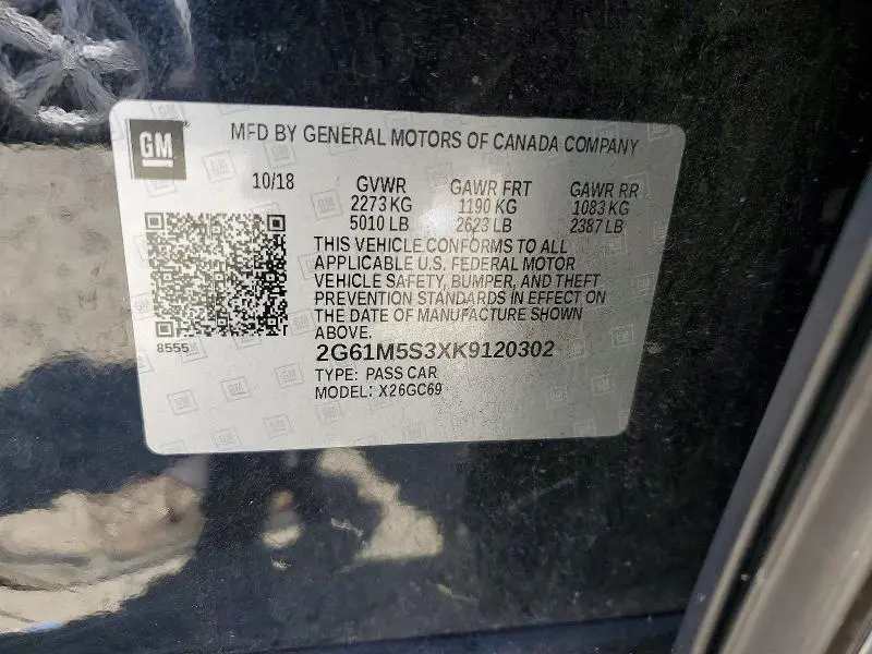 2019 CADILLAC XTS LUXURY  