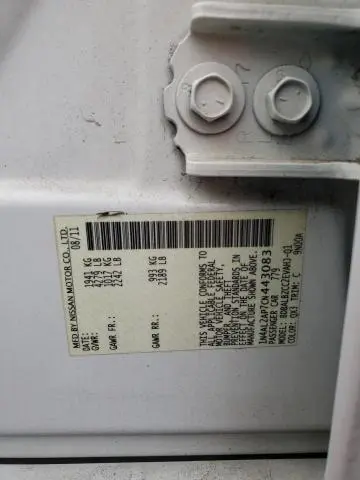 2012 NISSAN ALTIMA BASE  