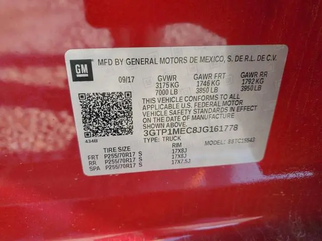 2018 GMC SIERRA C1500 SLE  