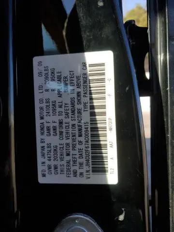 2010 ACURA TSX   