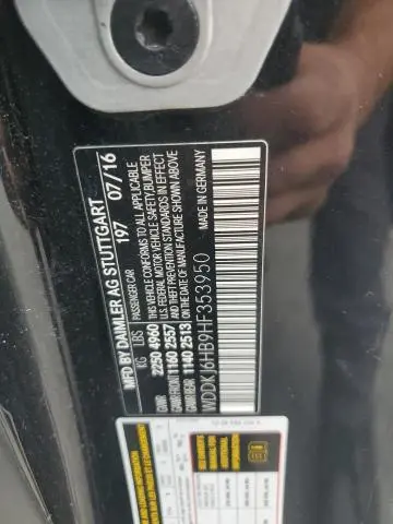 2017 MERCEDES-BENZ E 400 4MATIC  