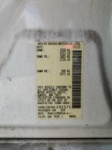 2013 NISSAN ALTIMA 2.5  