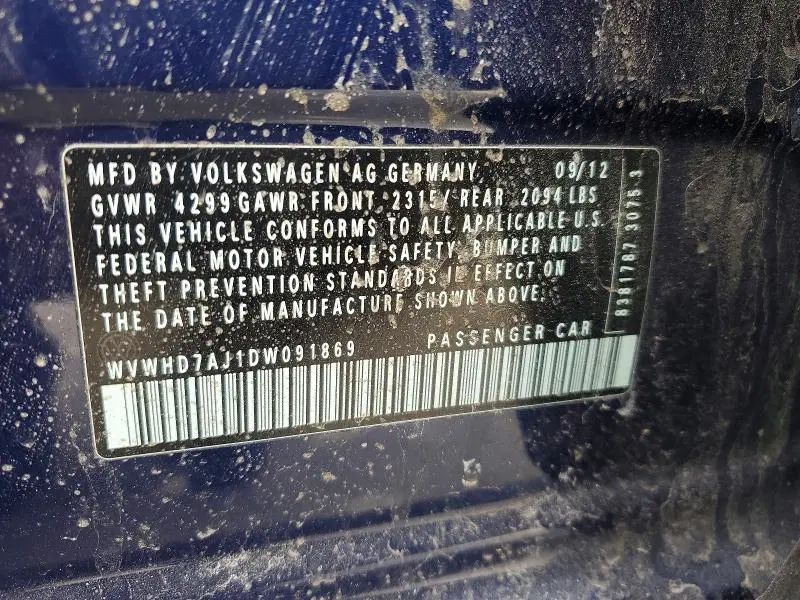 2013 VOLKSWAGEN GTI BASE  