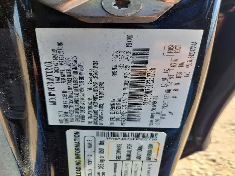 2014 FORD FUSION SE  