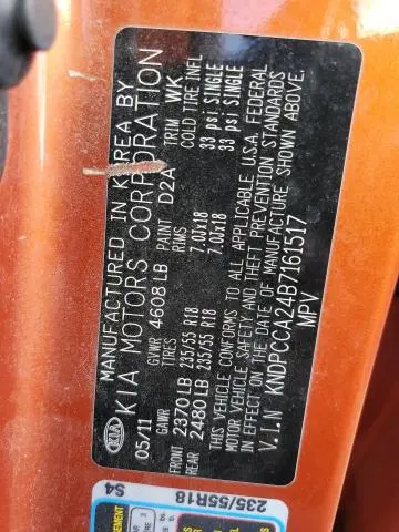 2011 KIA SPORTAGE EX  