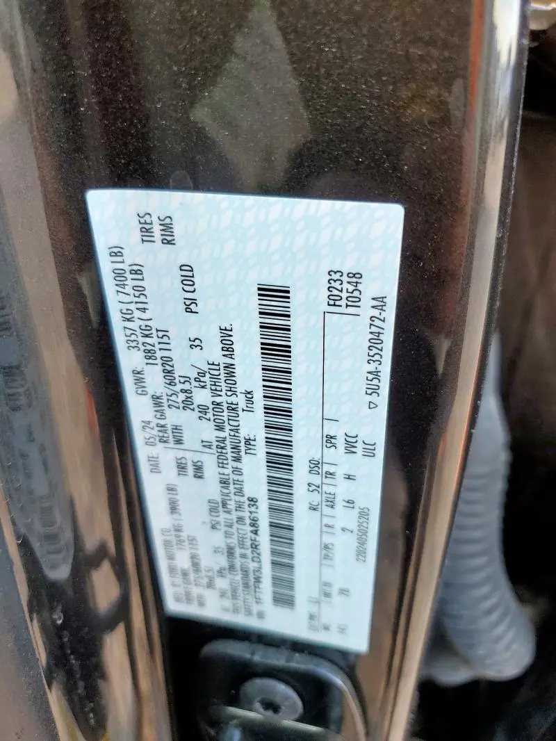 2024 FORD F150 XLT  
