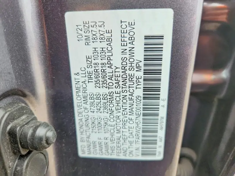 2022 HONDA CR-V   