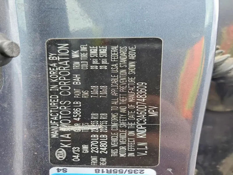 2013 KIA SPORTAGE SX  