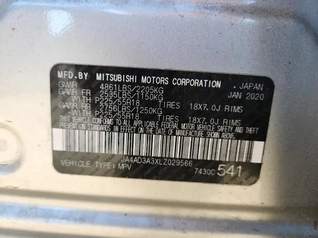 2020 MITSUBISHI OUTLANDER SE  