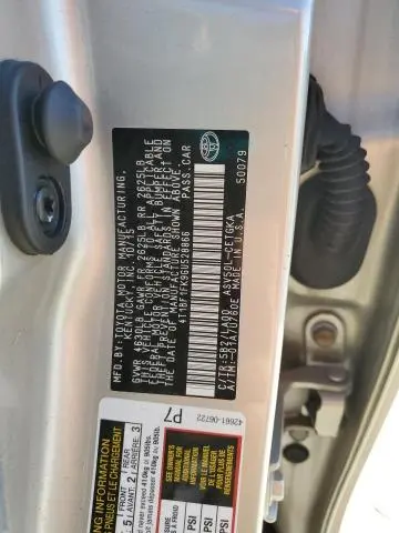 2016 TOYOTA CAMRY LE  