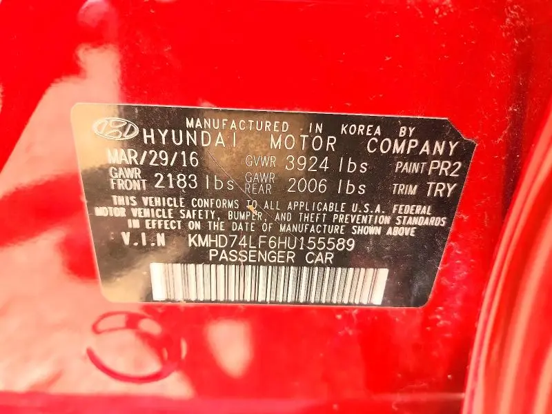 2017 HYUNDAI ELANTRA SE  