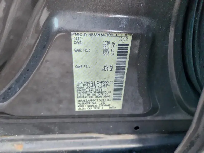 2014 NISSAN ALTIMA 2.5  