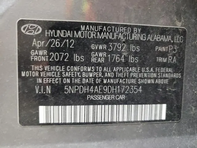2013 HYUNDAI ELANTRA GLS  