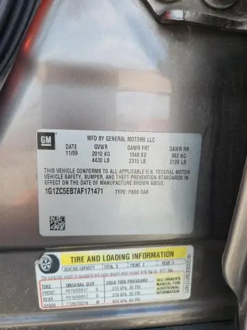 2010 CHEVROLET MALIBU 1LT  
