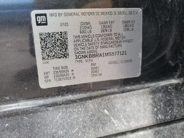 2021 CHEVROLET BLAZER 1LT  