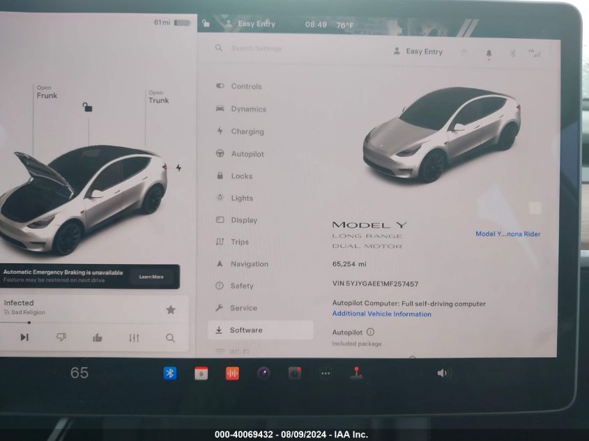 2021 TESLA MODEL Y  