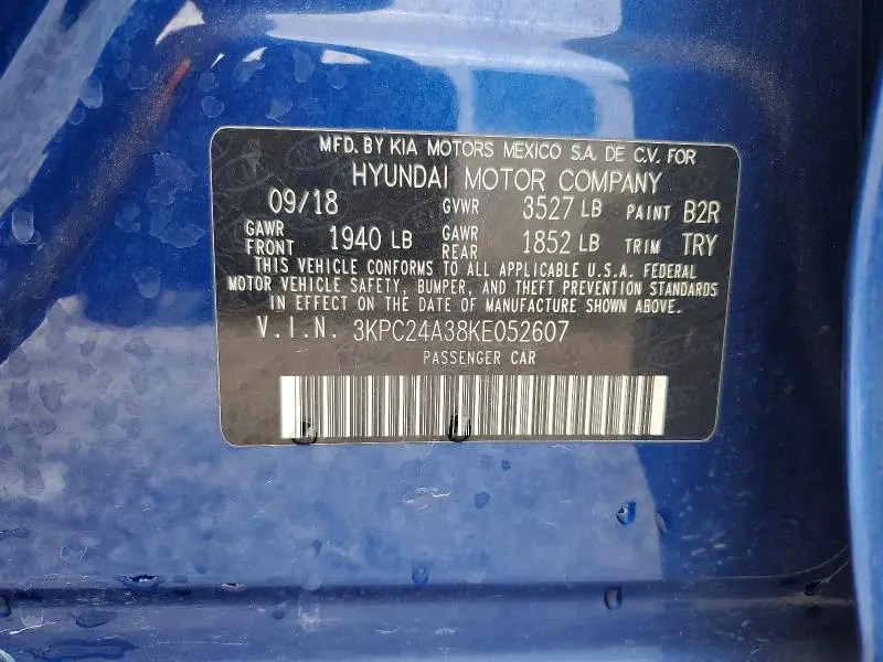 2019 HYUNDAI ACCENT SE  