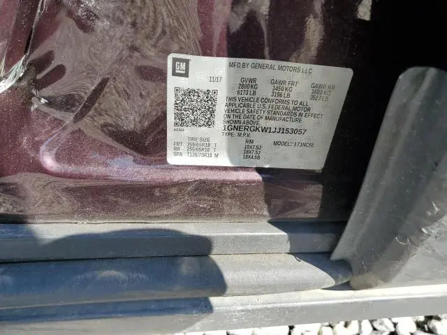 2018 CHEVROLET TRAVERSE LT  