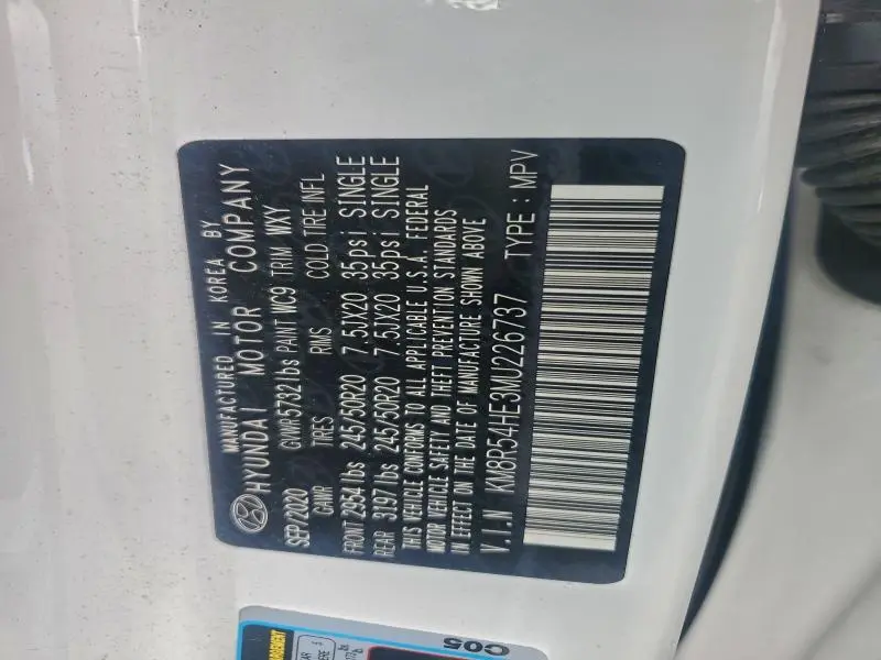 2021 HYUNDAI PALISADE LIMITED  