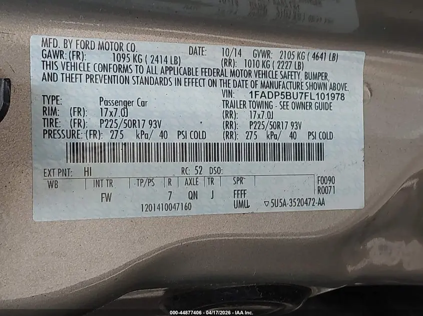 2015 FORD C-MAX HYBRID SEL