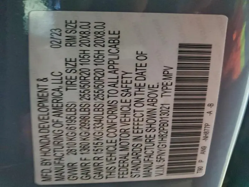 2023 HONDA PILOT ELITE  