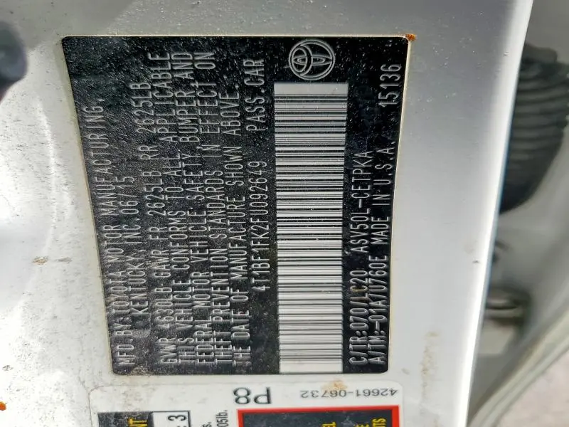 2015 TOYOTA CAMRY XSE  