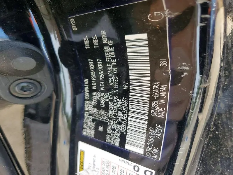 2020 TOYOTA 4RUNNER SR5 PREMIUM  