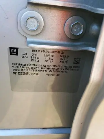 2015 CHEVROLET IMPALA LT  