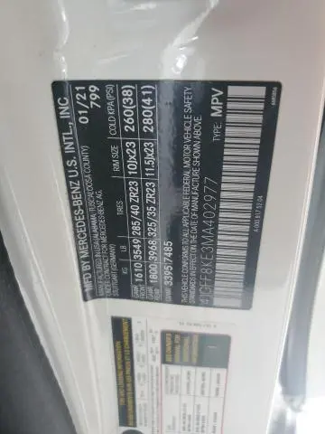 2021 MERCEDES-BENZ GLS 63 AMG 4MATIC  