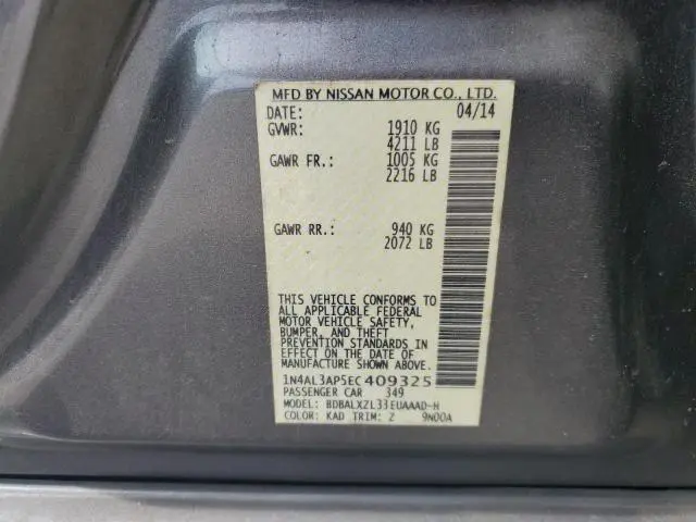 2014 NISSAN ALTIMA 2.5  