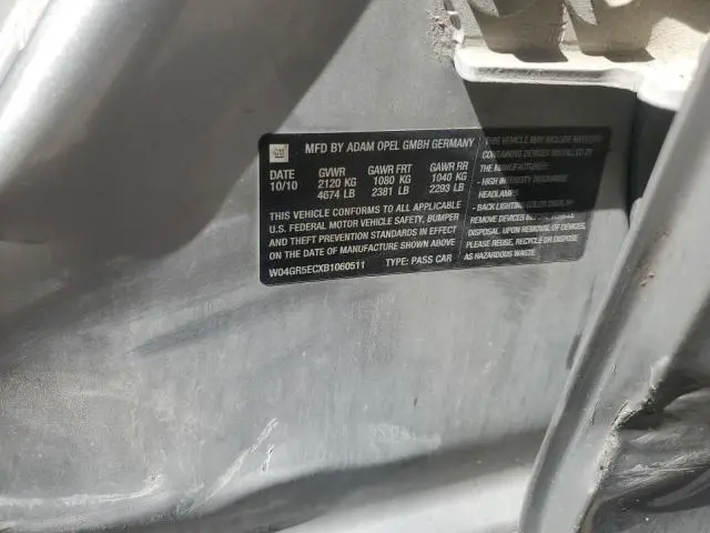 2011 BUICK REGAL CXL