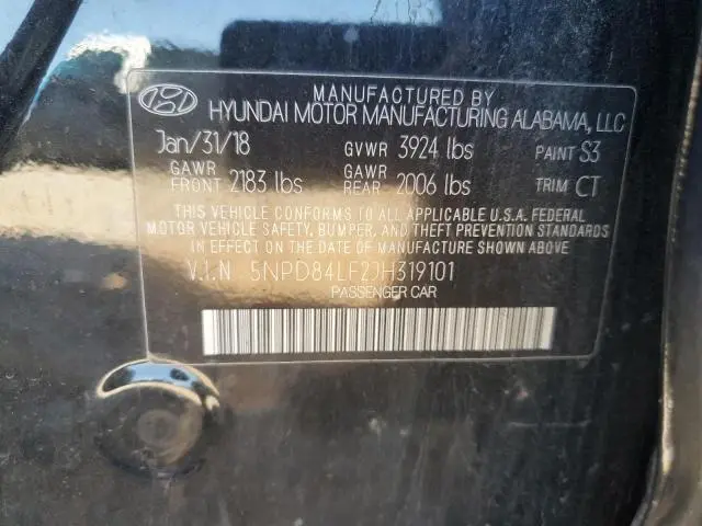 2018 HYUNDAI ELANTRA SEL  