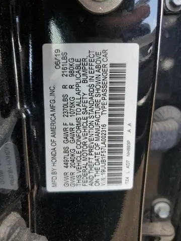 2020 ACURA TLX TECHNOLOGY  