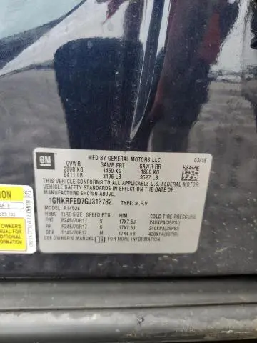 2016 CHEVROLET TRAVERSE LS  