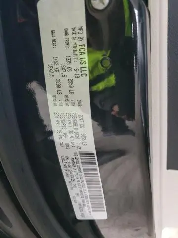 2019 CHRYSLER PACIFICA LIMITED  