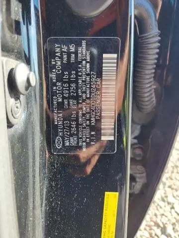 2013 HYUNDAI GENESIS 3.8L  